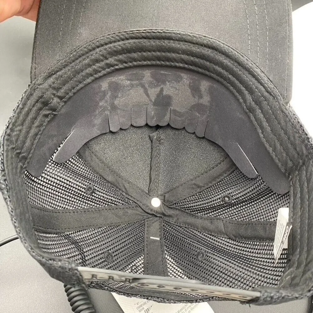 NEW Apana Yoga Play Hard Cap Hat Snapback Trucker‎ NWT Black Fitness